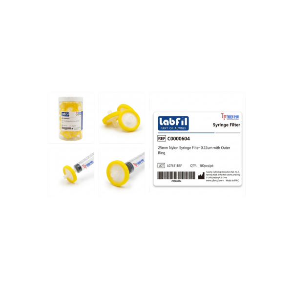 Đầu lọc màng Nylon 25mm (Labfil)
