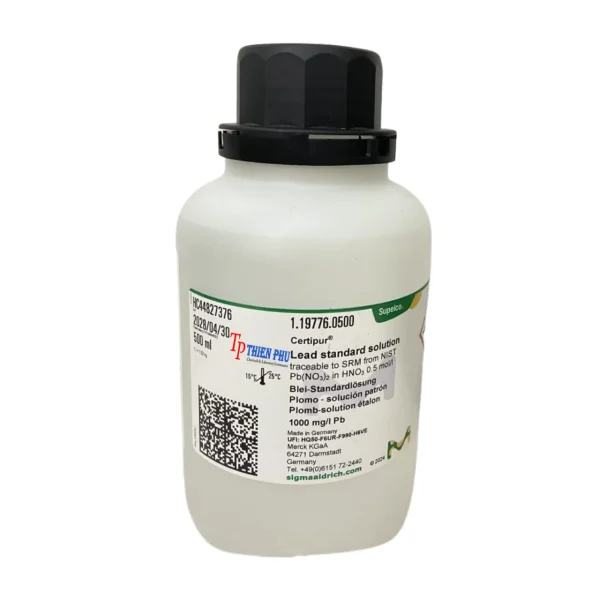 Lead standard solution traceable to SRM from NIST Pb(NO₃)₂ in HNO₃ 0.5 mol/l 1000 mg/l Pb Certipur®