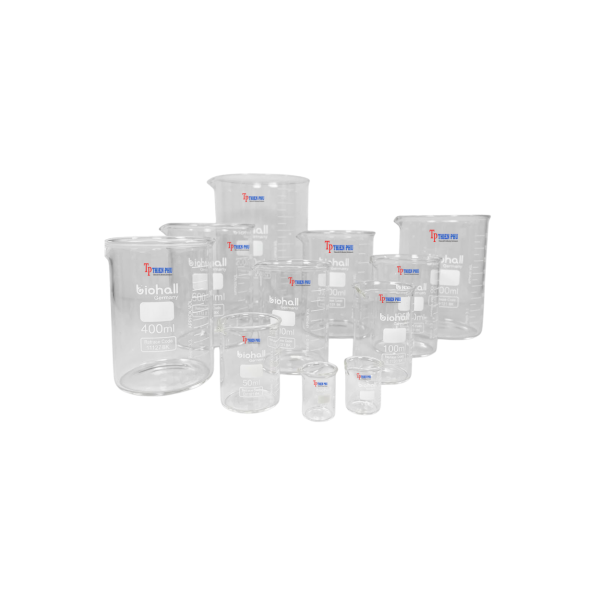 Cốc đốt thuỷ tinh Thấp thành BIOHALL