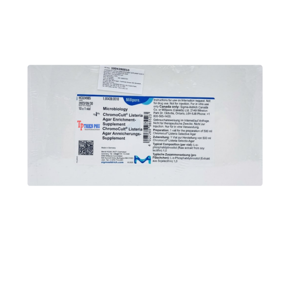 Chromocult® Listeria Agar Enrichment-Supplement-Code 1.00439.0010