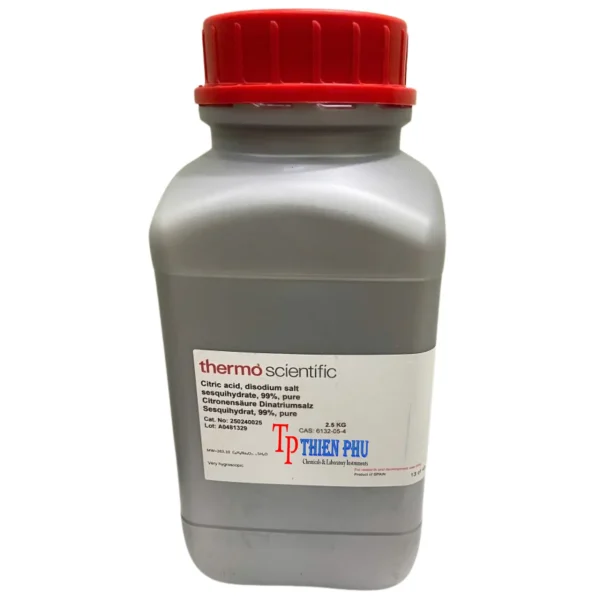 Hóa Chất Citric Acid, Disodium Salt Sesquihydrate 99%, Pure - Thermo Scientific 250240025 (Chai 2.5 KG)
